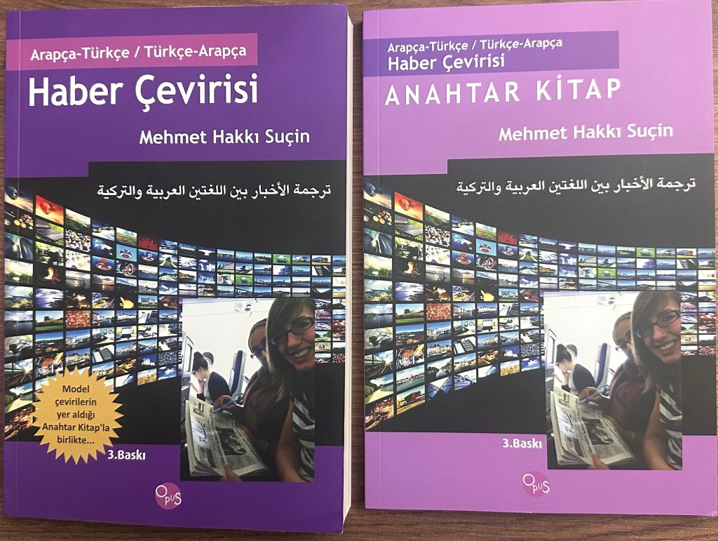 Mehmet Hakkı Suçin'in Arapça-Türkçe / Türkçe-Arapça Haber Çevirisi ve Anahtar Kitap adlı kitapları, haber çevirisi ile ilgili bilgiler sunmaktadır.
